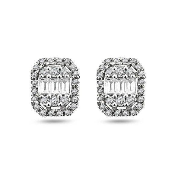 Diamant Baguette Fantasie Ohrring