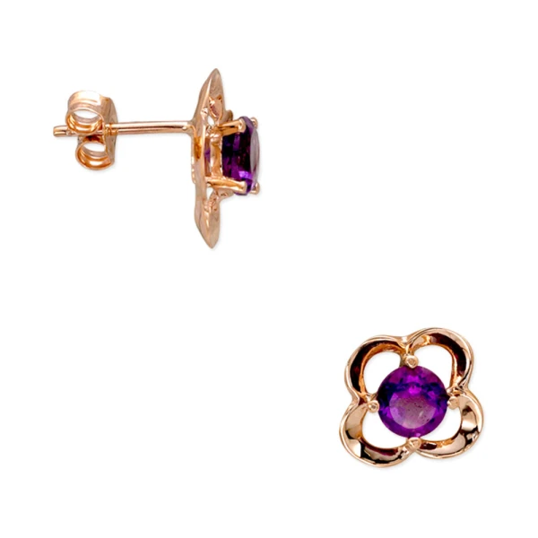 Gold Amethyst Ohrringe