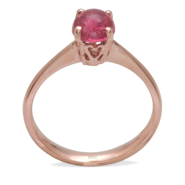 1,08 Karat Pinker Topas Goldring