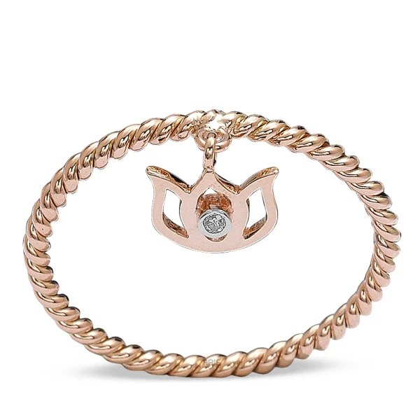 Diamant Gold Tulpenring