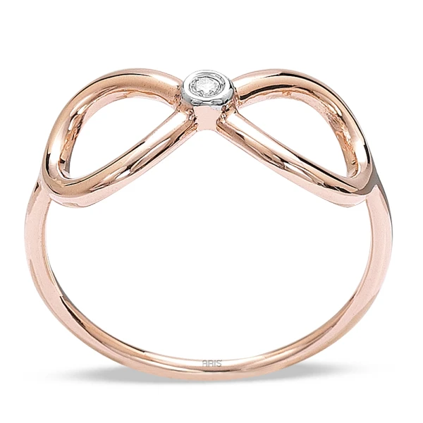 Diamant Rotgold Ring
