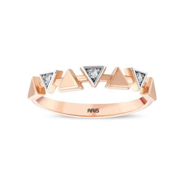 Diamant Dreieck Design Ring
