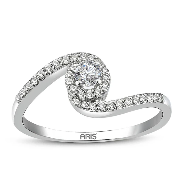 0,28 Karat Diamant Solitärring Aprilia