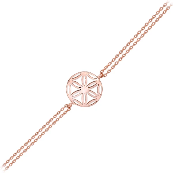 Blume des Lebens Goldarmband