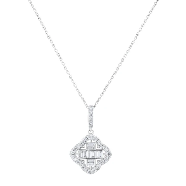 Charmy Diamant-Halskette mit Baguette