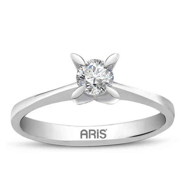 0,30 Karat D-Farbe Diamant Solitär-Ring