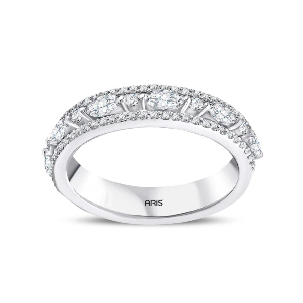 0,83 Karat Marquise Halbkarat Diamantring