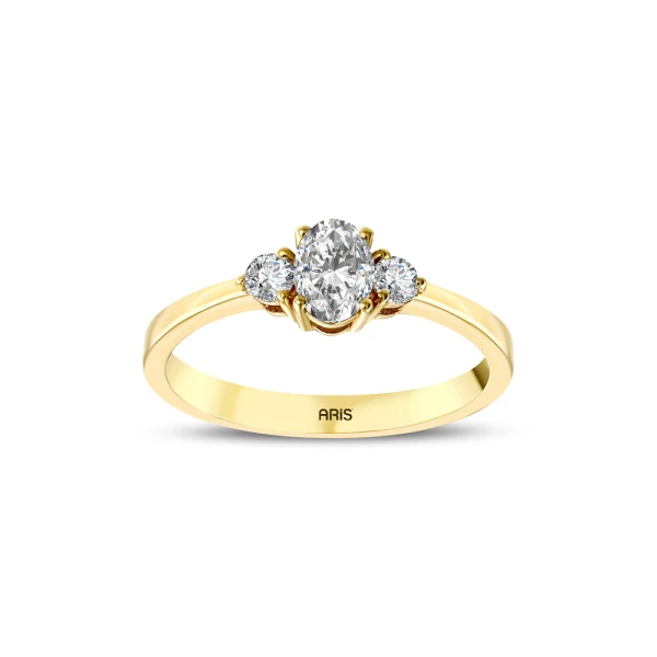 L’oval 0,41 Karat Ovaler Diamantring