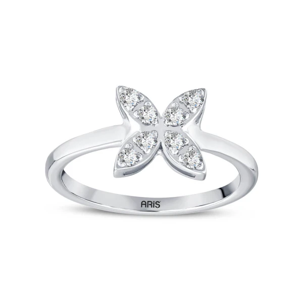 0,21 Karat Diamant Schmetterlingsring