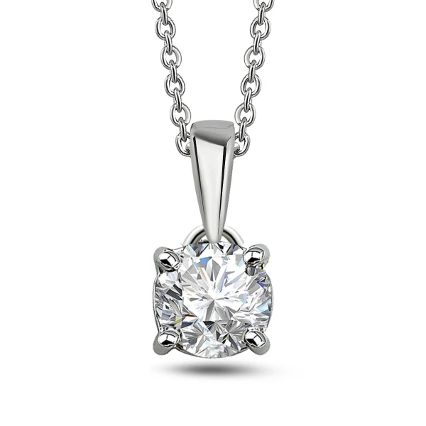 0,10 Karat Diamant Solitärring Halskette