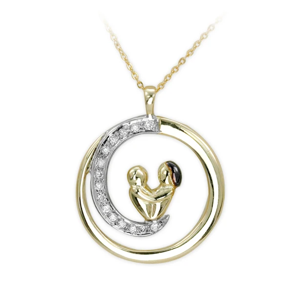 Diamant Mutter-und-Baby Kette
