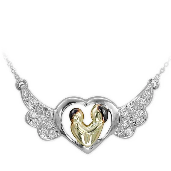 Diamantkette Meine Mutter ist mein Glücksengel