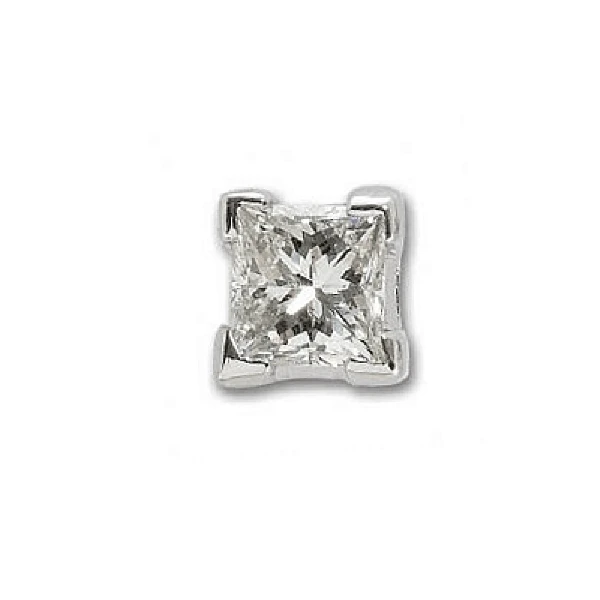 Diamant Prinzessschliff Herren Ohrring (Einzelpreis)
