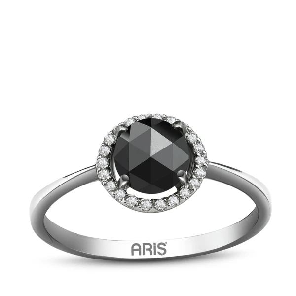 Schwarzer Diamant mit Diamant