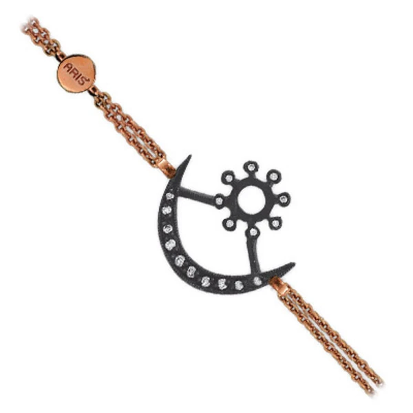Diamant Armband mit Liebessymbol (Osram ne Nsoromma) – Adinkra
