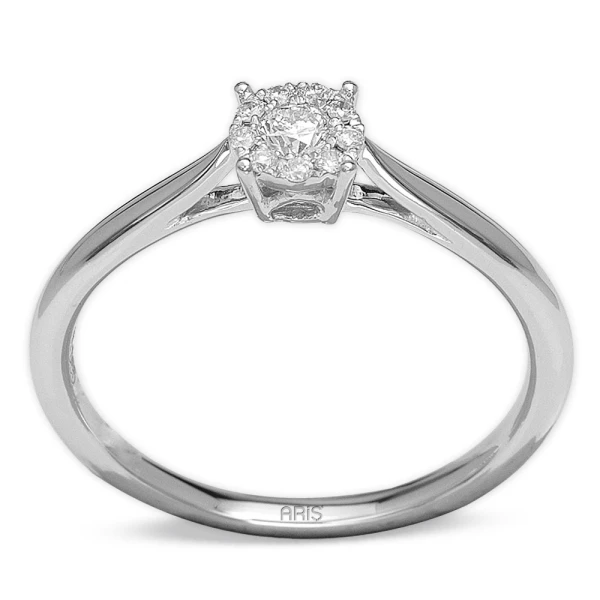 0,14 Karat Diamant Effect Ring