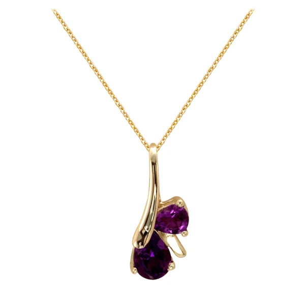 Amethyst Gold Halskette