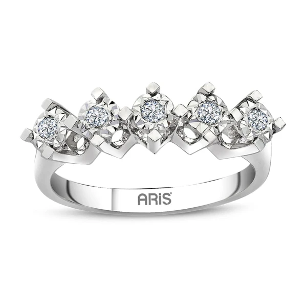 Diamant 5-Steine Miracle Ehering (0,75 Ct.)