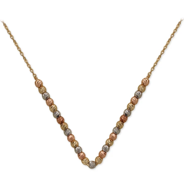 14 Karat Dorika Gold Kugel Kette