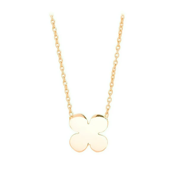 14 Karat Kleeblatt Goldkette