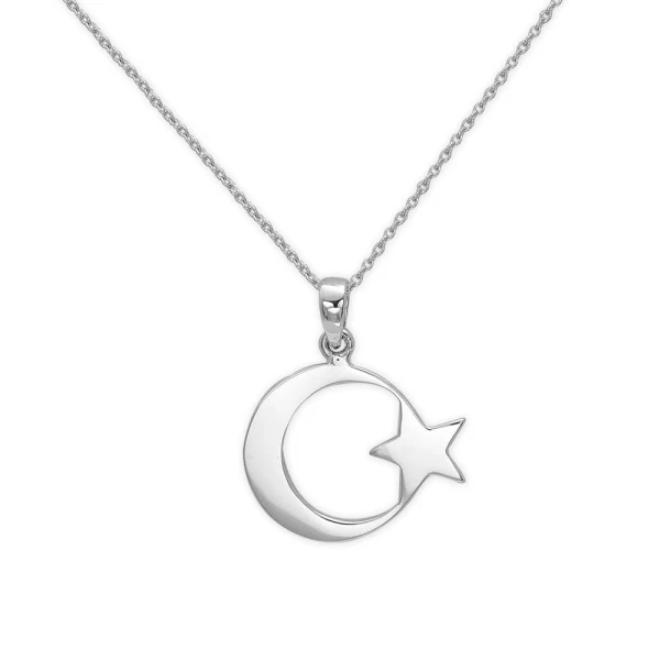Halbmond-Stern Goldkette