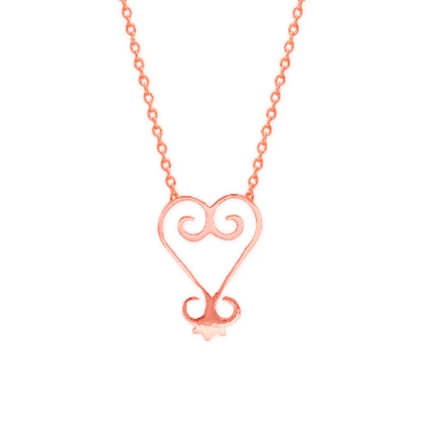 Sankofa-Symbol Goldkette