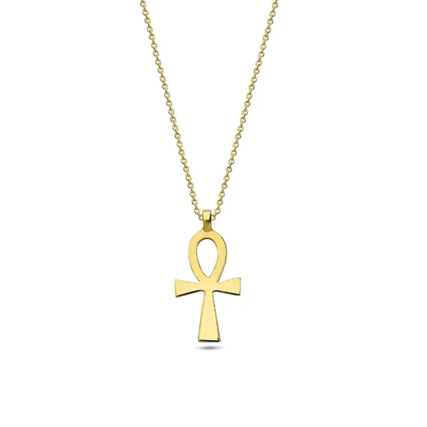 Symbol für Ewiges Leben Goldkette (Ankh)
