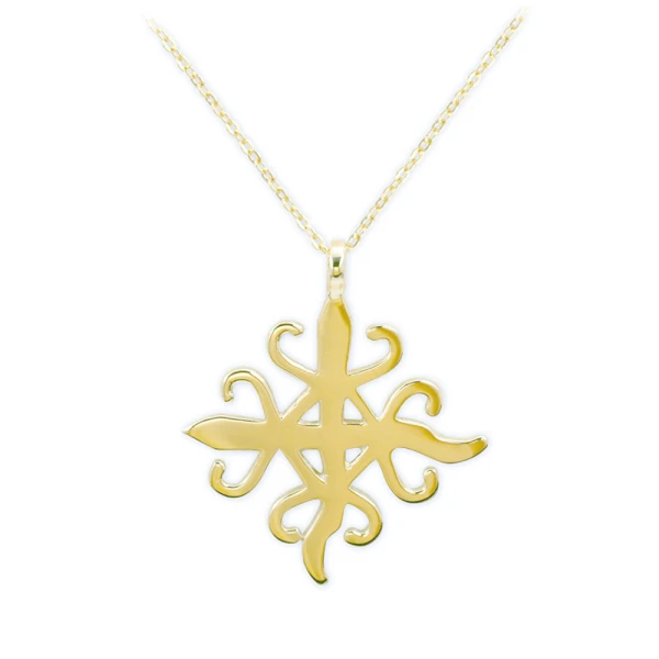 Goldkette FRIEDEN (Denkyemfunefu)