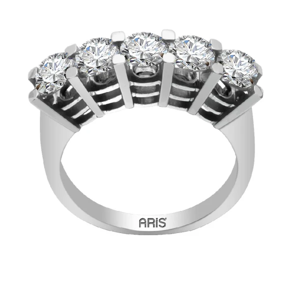 1,75 Karat Diamant 5-Steine Miracle Ehering