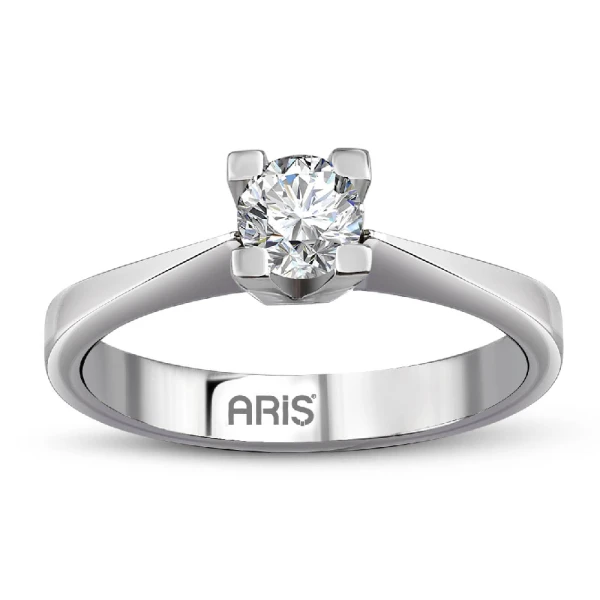 0,60 Karat F-SI2 GIA Zertifizierter Diamant-Solitärring