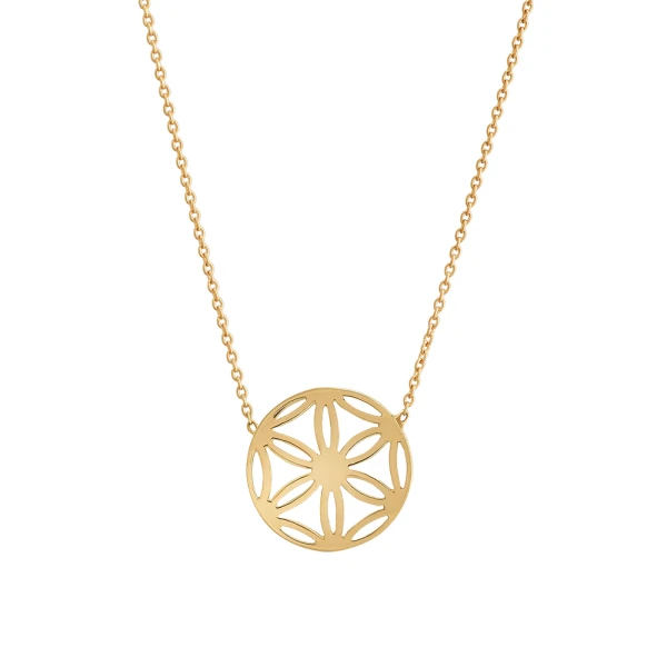 Blume des Lebens Goldkette
