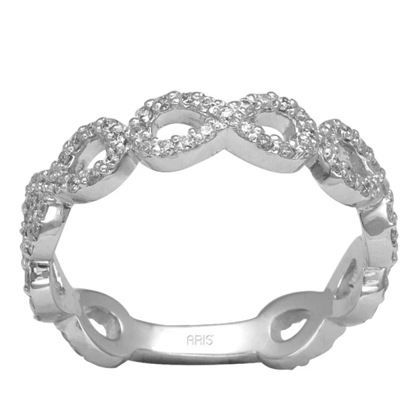 0,56 Karat Diamant Unendlichkeit Tamtur Ehering