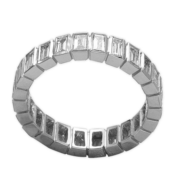 1,24 Karat Baguette Diamant Tamtur Ehering