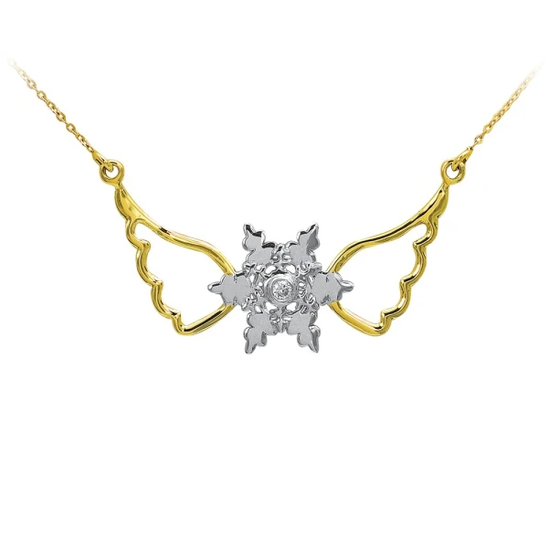 Diamant Flügel Schneeflocke Kette Diamant Flügel Schneeflocke Kette