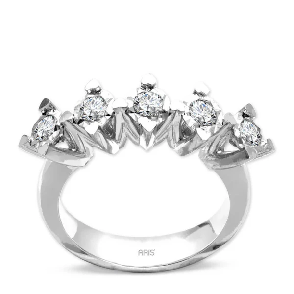 Diamant 5 Steine Miracle Ehering (0,50 Ct.)