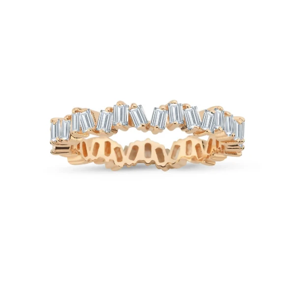 0,75 Karat Diamant Baguette Tennisring