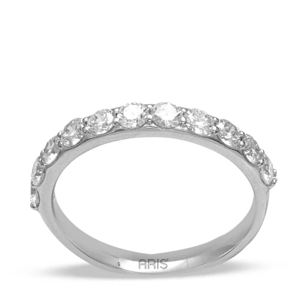 0,70 Karat Halb-Eternity Diamantring