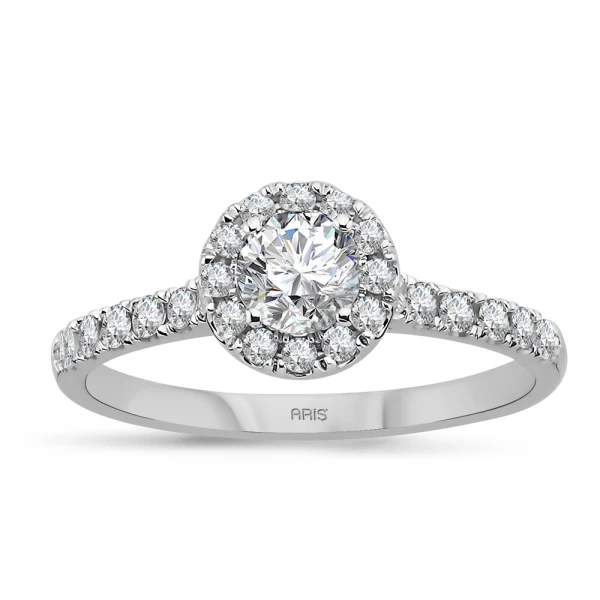 0,66 Karat Diamant Fantasie Solitär Ring 0,66 Karat Diamant Fantasie Solitär Ring