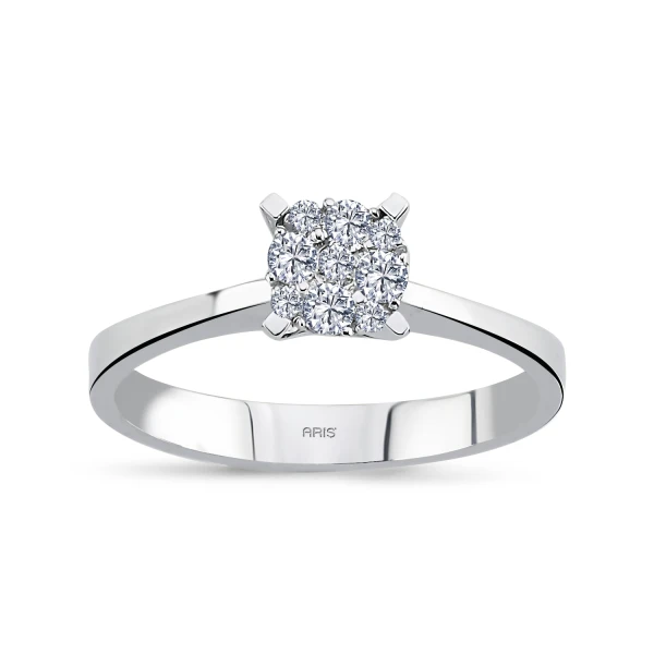 0,17 Karat Diamant Effect Solitär Ring
