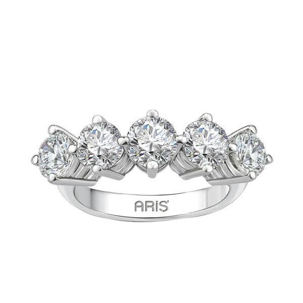0,60 Karat Diamant 5-Stein Ring