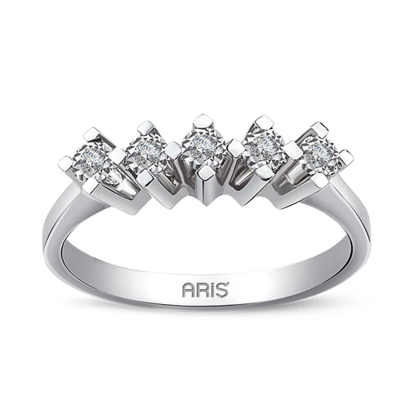 Diamant 5-Steine Miracle Ehering (0,75 Ct.)