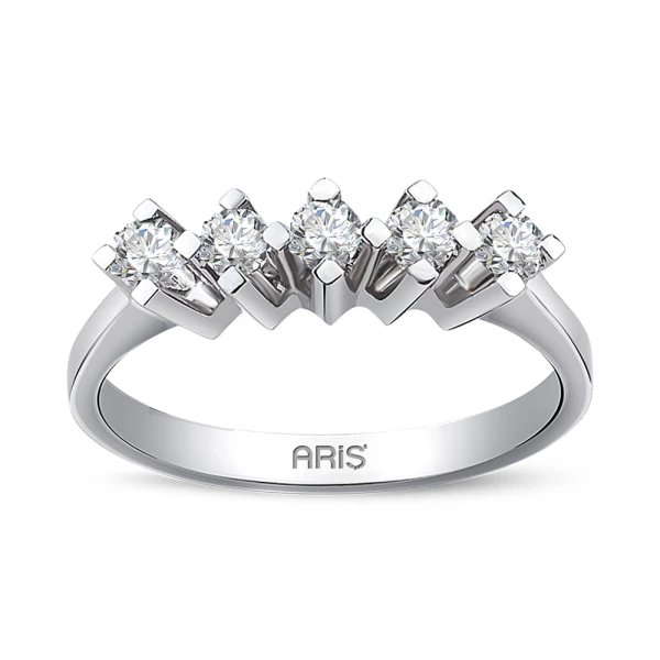 Diamant Prinzess Fünfstein Ring
