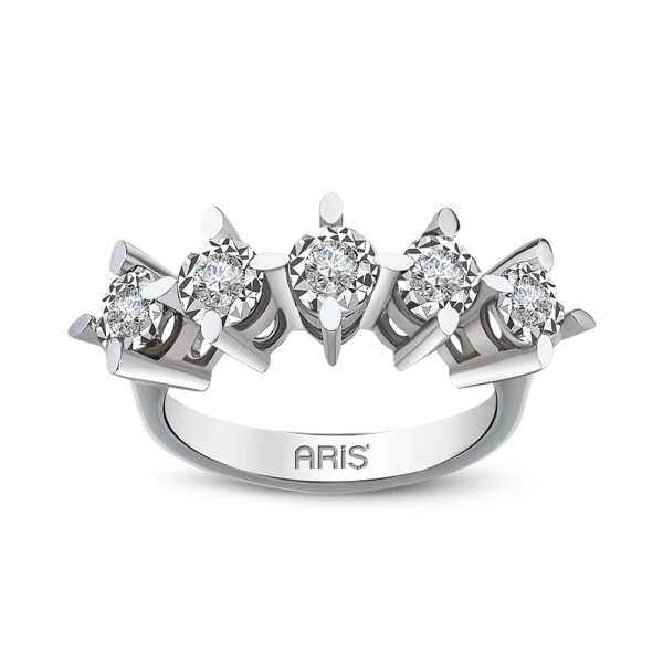 Diamant 5 Steine Miracle Ehering (1,75 Ct.)