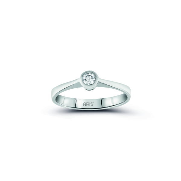 Solitärring 0,10 Karat Diamant in Gold