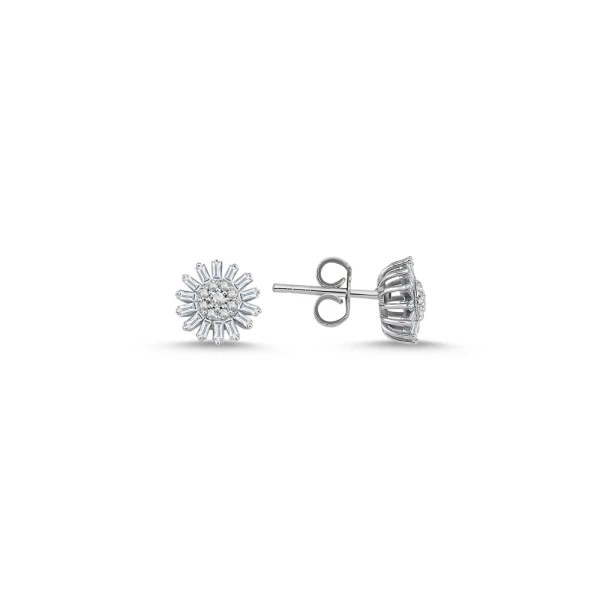 Diamant Baguette Ohrring