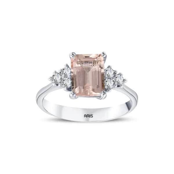 Morganit-Diamantring