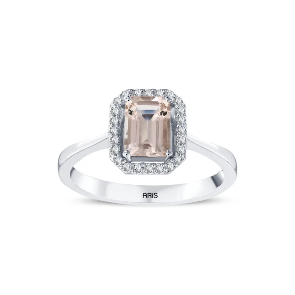 Morganit-Diamantring