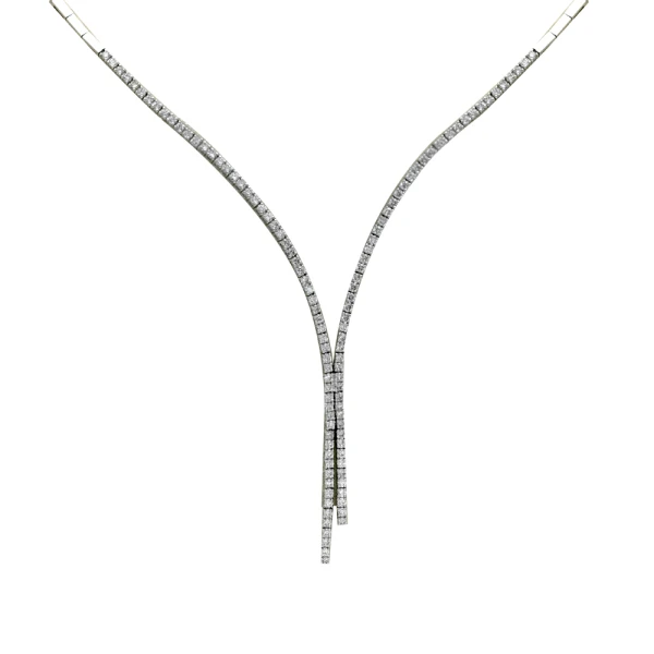 1,0 Karat Diamant-Rivière-Halskette