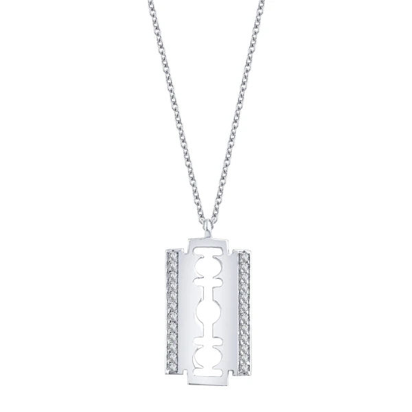 Diamant Rasierklingen Halskette