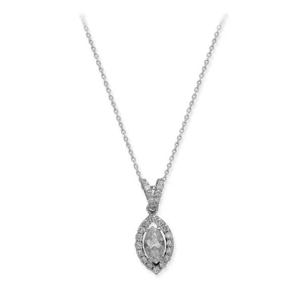 Marquise-Solitärring mit Fantasie-Diamant